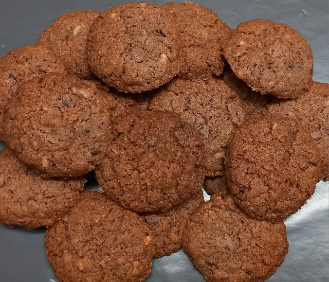 Biscuits noix chocolat