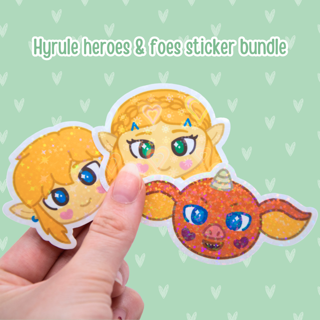 Hyrule heroes & foes sticker bundle