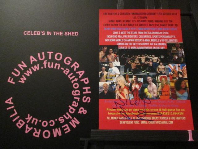 Nicole Faraday Authentic Autographed 7x5 Flyer (1)