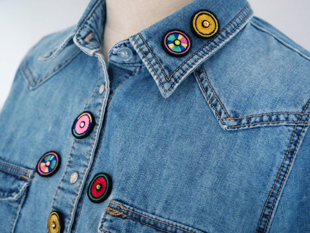 Pupille (Pins brodé machine)