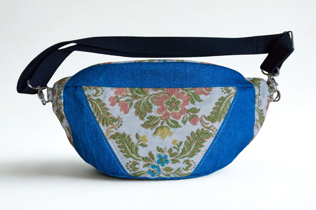 Banane jean et jacquard - M