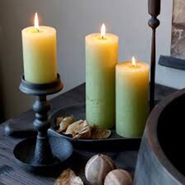 Moss Pillar Candle