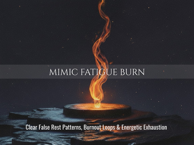 Mimic Fatigue Burn | Clear False Rest Patterns, Burnout Loops &amp; Energetic Exhaustion | Same Day Delivery
