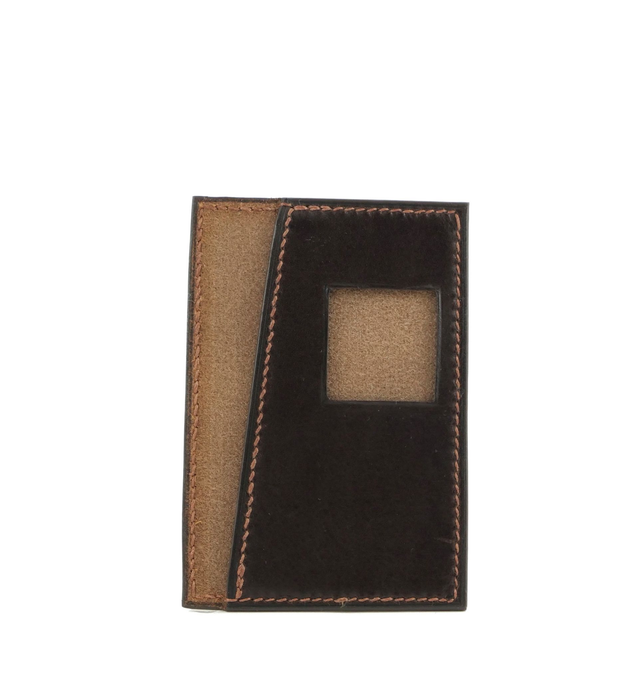 Porte-Pass Navigo Fenêtre Haute DENSHA Marron Chocolat