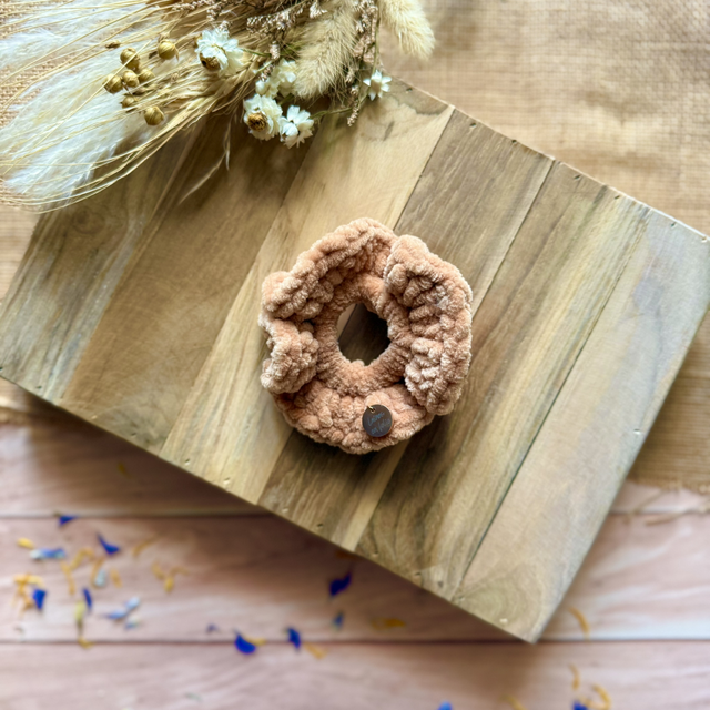 Chouchou tout doux camel clair