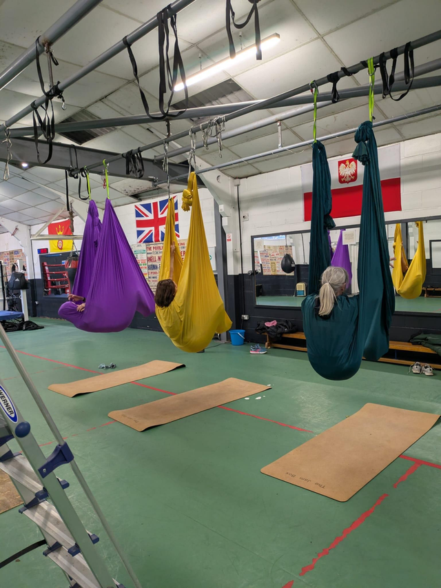 Wednesday 7.35pm Aerial yoga