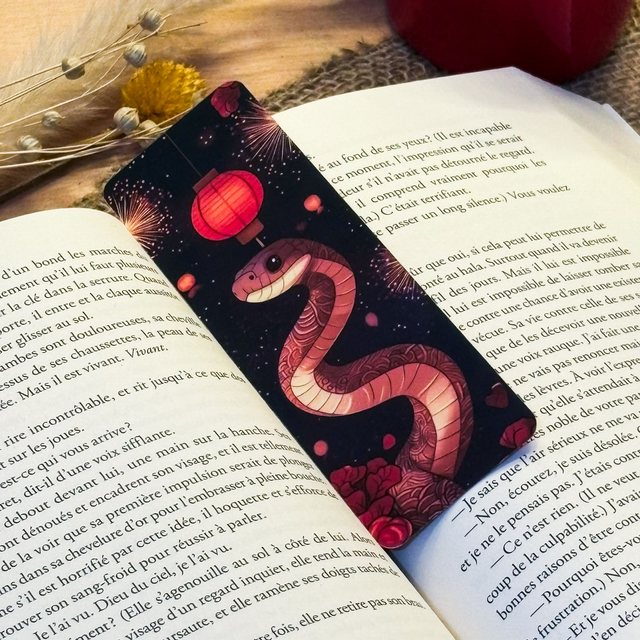 Nouvelle Année Lunaire - Marque-Pages - Seprent de bois