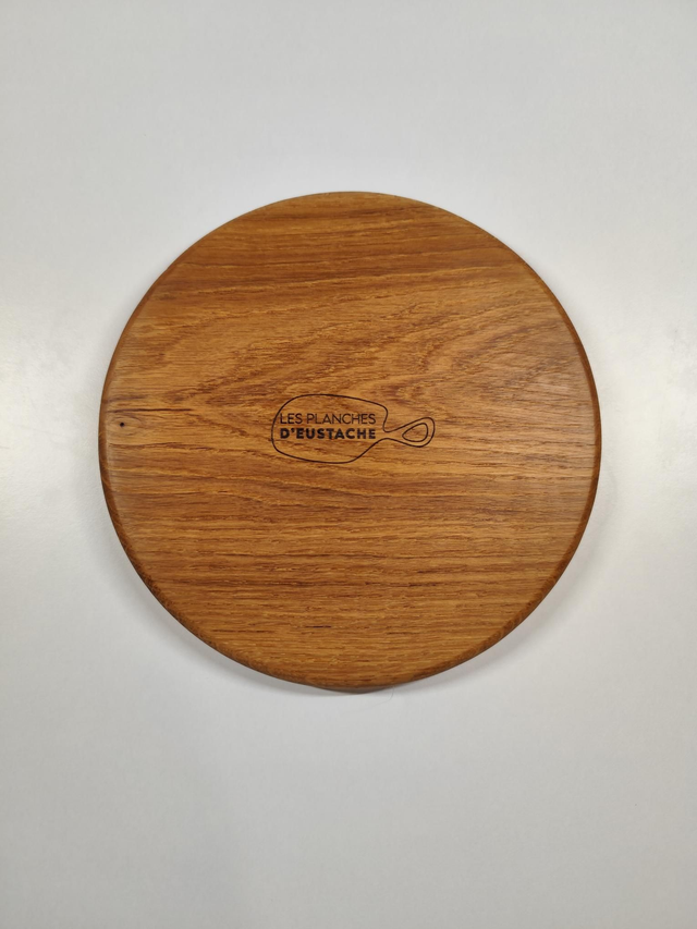 Dessous de plat rond en chêne massif