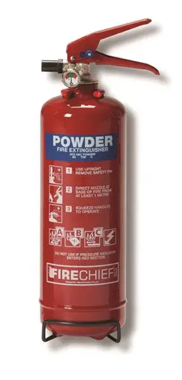 Firechief 2kg Fire Extinguisher - 13A 89B C- Dry Powder