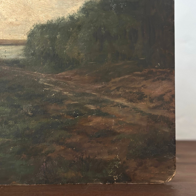 la magnifique huile sur plaque