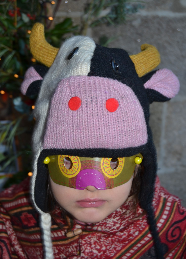 Bonnet vache enfant