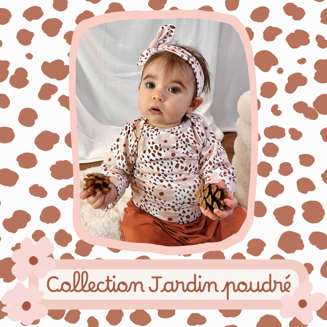 T-shirt manches longues évolutif - Collection Jardin poudré