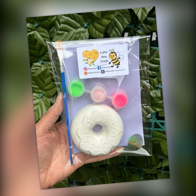 Doughnut Painting Kit - Party Bag Filler - Kids Activity - Painting kit - Birthday Activity 