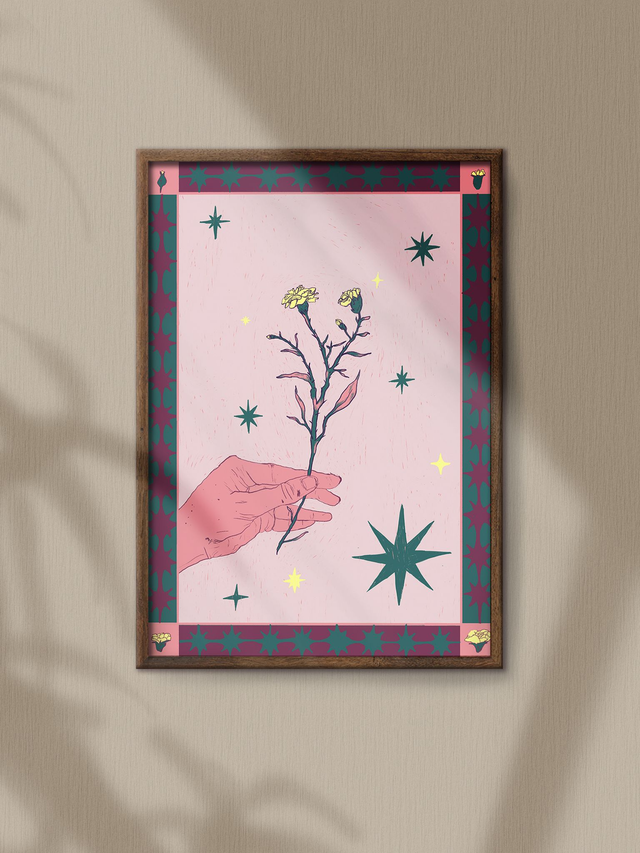 Flower Picker // A4 Print