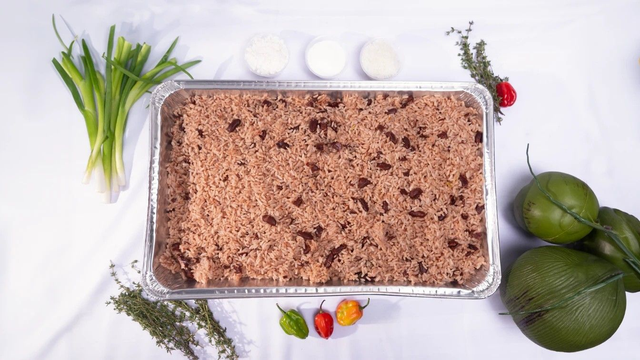 Rice &amp; Peas - Large Tray (18-20 servings) 