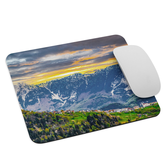  Tappetino mouse sunset cloudy mountain 
