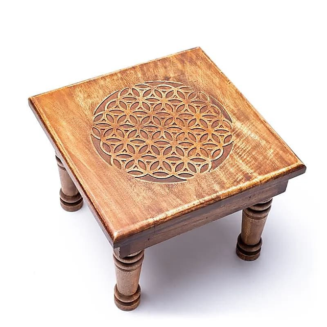 Table d&#039;appoint en bois d&#039;acacia 