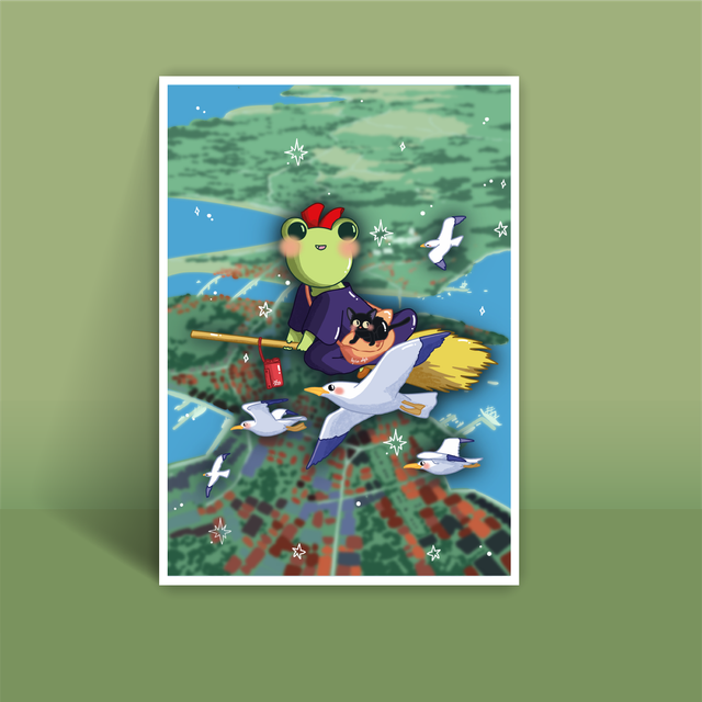 Kiki la petite sorcière - affiche A4