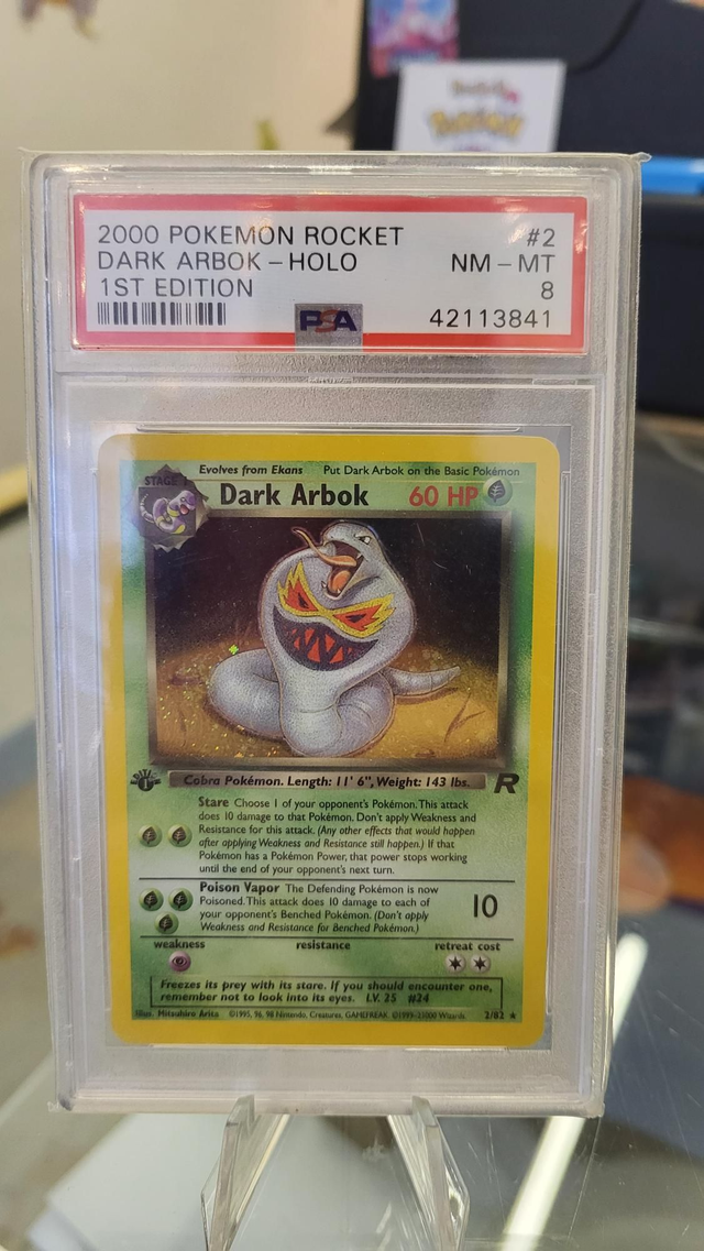 PSA 8 Dark Arbok 