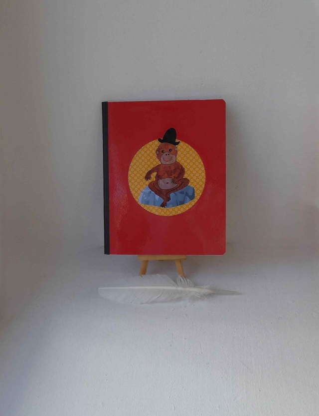 Le carnet ligné aux orangs-outans