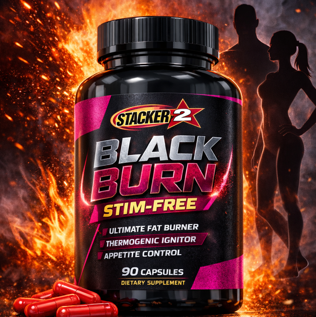 BLACK BURN (Sans Stimulant) - STACKER 2 - 90 caps