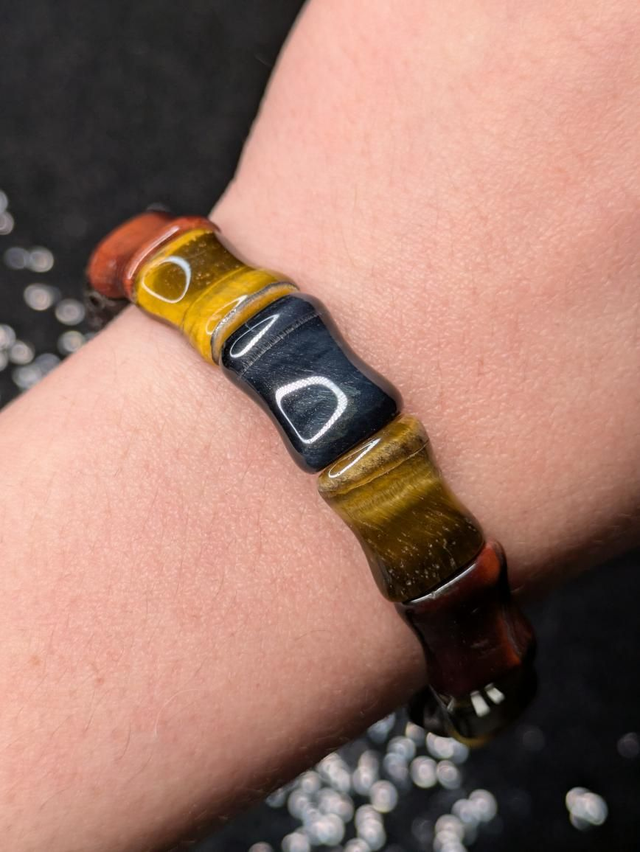 Bracelet œil de tigre multiple 3