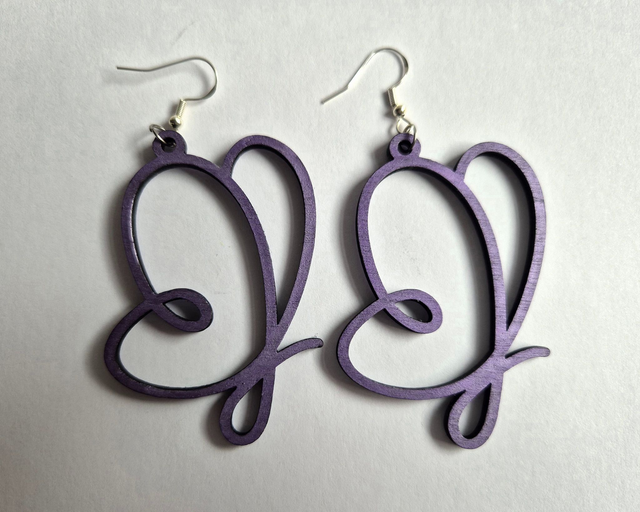 Butterfly Earrings (Purple)