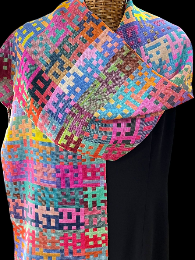 Jigsaw : 100% silk doubleweave scarf