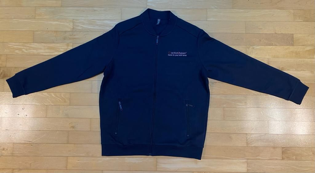 Jacket à zip AT Bleu