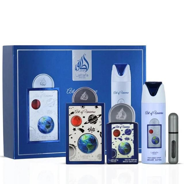 Lattafa Art Of Universe Unisex 3pc - 3.4oz Edp 0.65oz Mini 6.67oz Spray