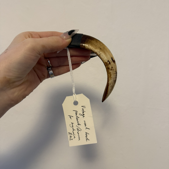 Vintage horn pendant 