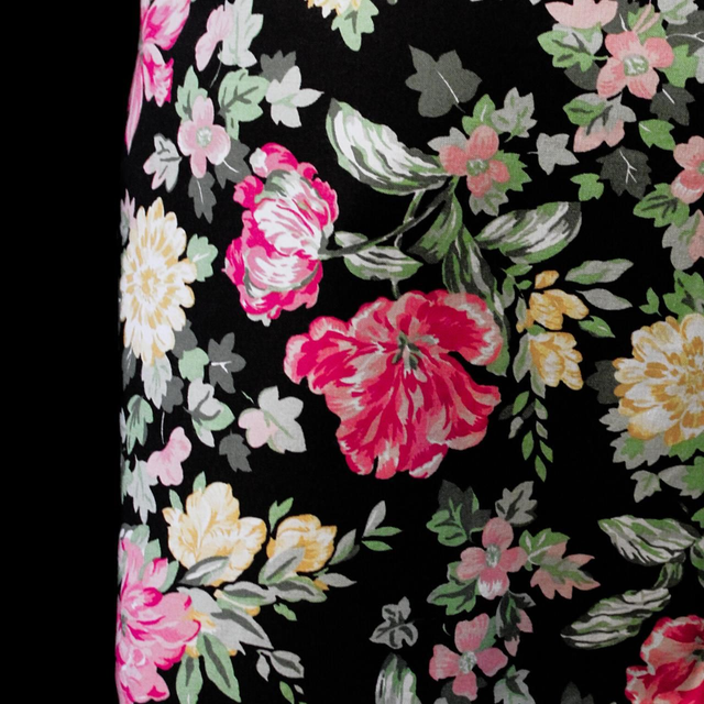 Floral Maxi Skirt With Slit