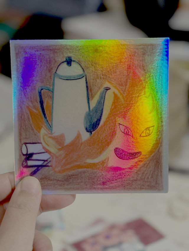 Sticker Inspiration Calcifer - Holographique