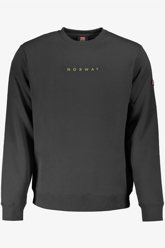 NORWAY 1963 FELPA SENZA ZIP UOMO NERO