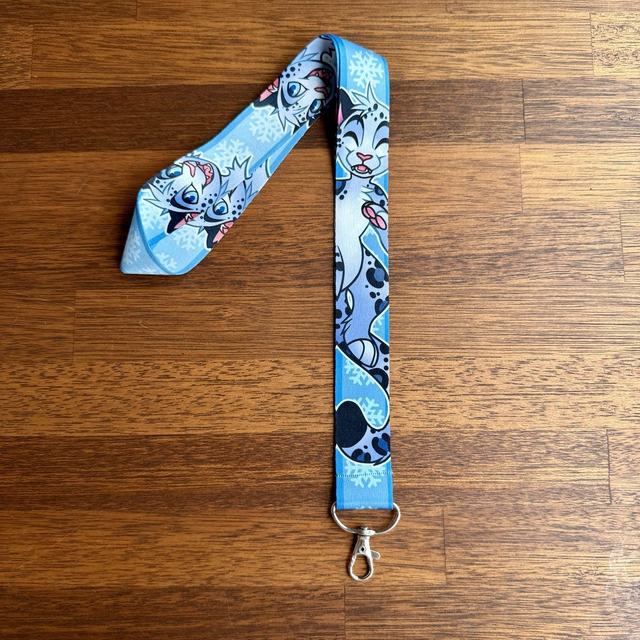 Snow Leopard Lanyard