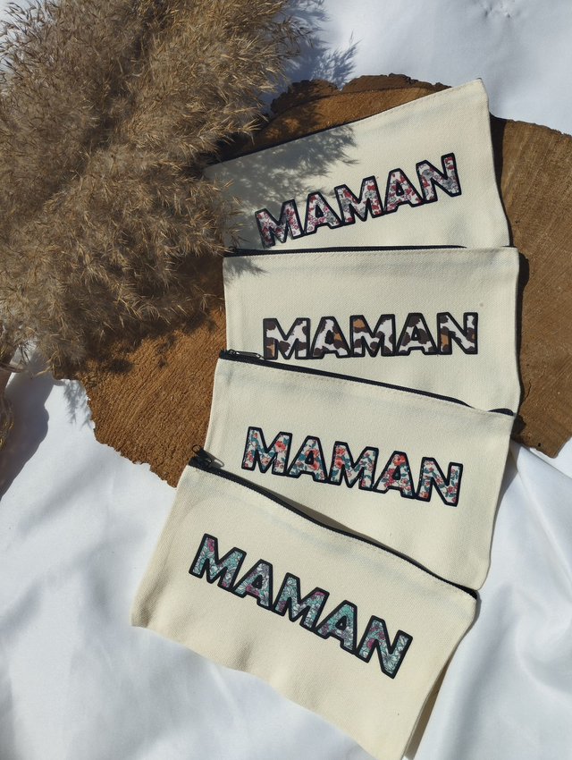 Pochette fleurie MAMAN 