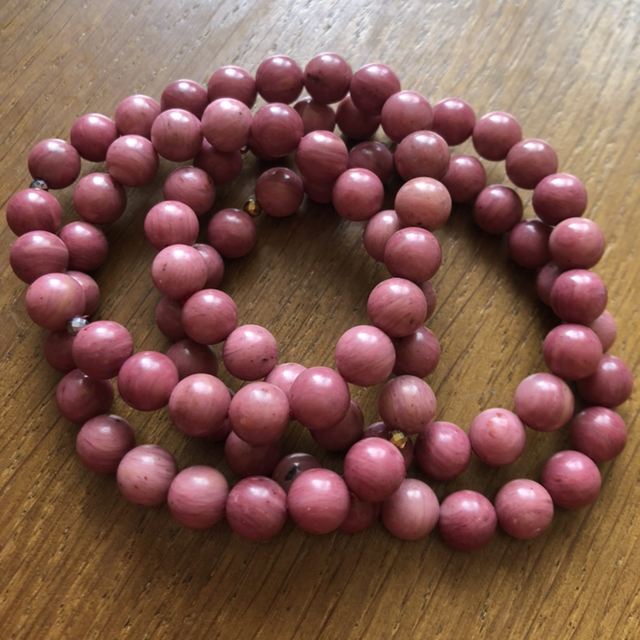 Bracelet Rhodonite rose A 