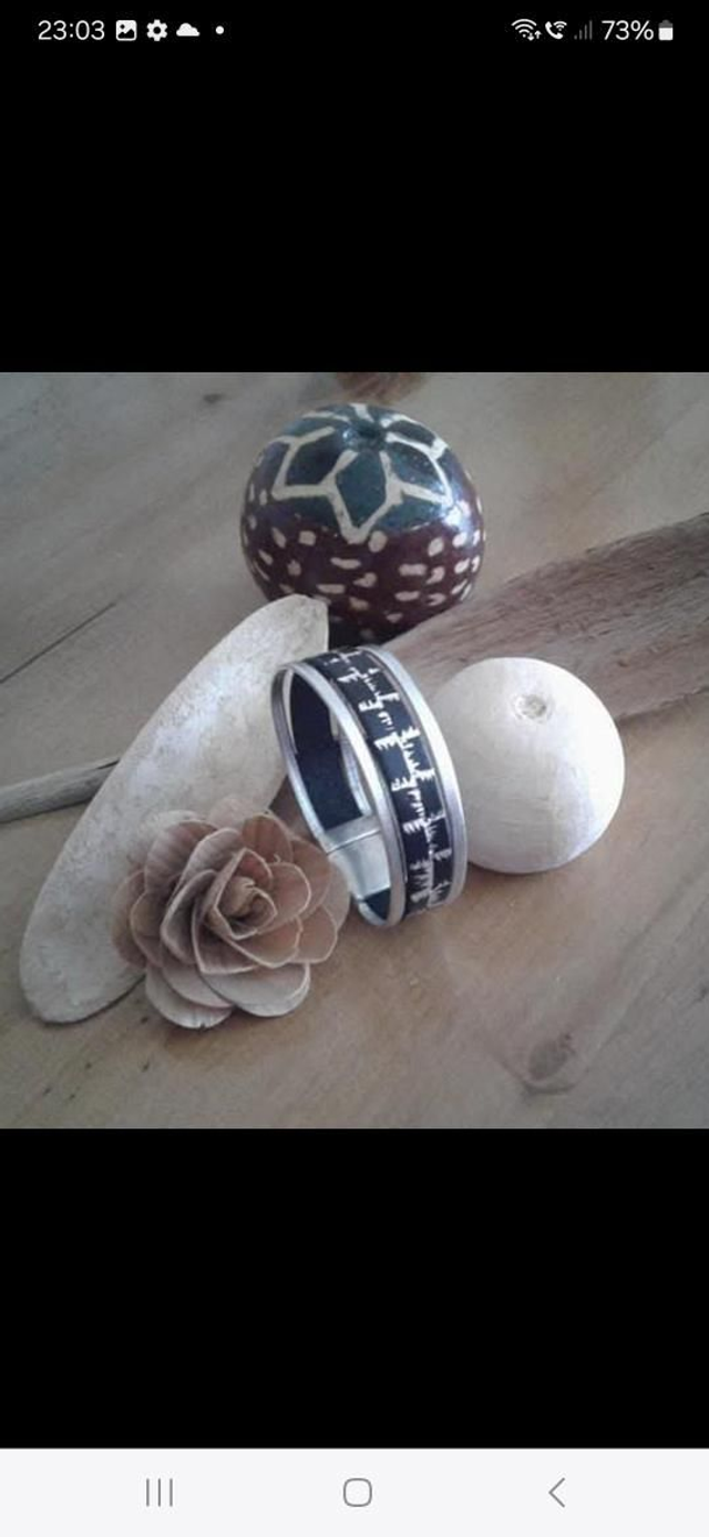 Bracelet cuir fantaisie 