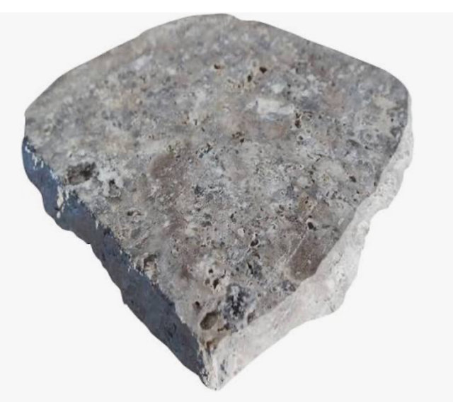 Pas japonais 40x40x4 cm Travertin Silver Titanium