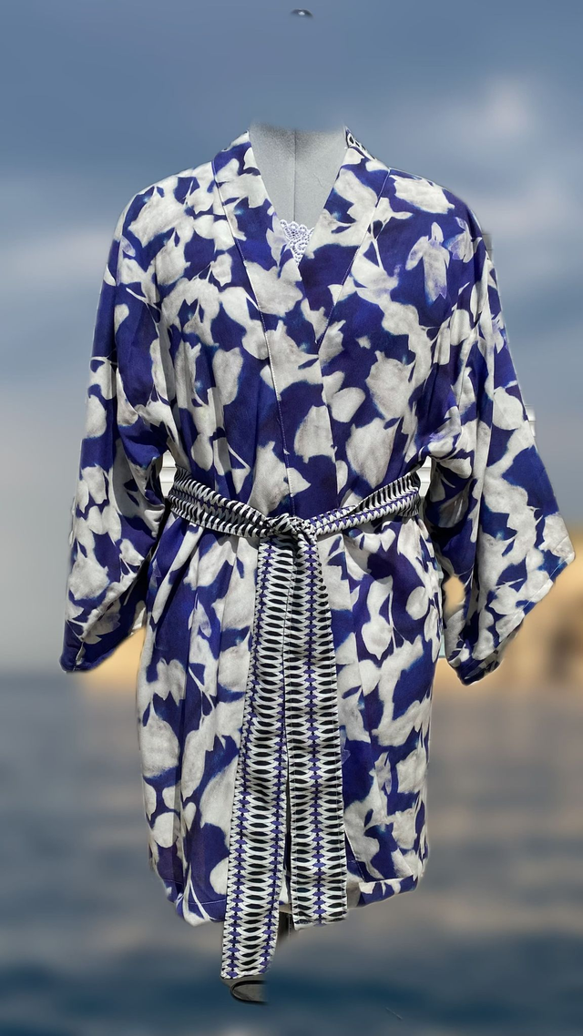 Tunique Bleu nuit et Crème 