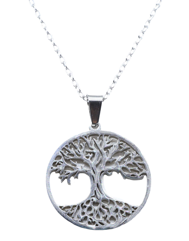 Collier Inox Arbre de Vie 2.5cm