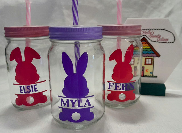 Mason Jars with Straw