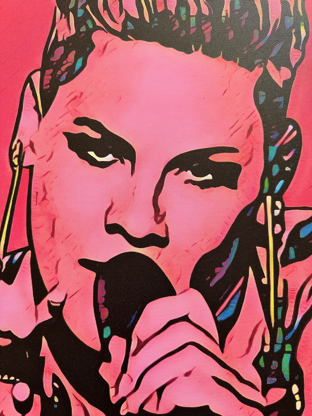 Pink, P!nk, Float Framed Canvas, Square, Wall Art, Wall Decor, Fan Art, Colourful Art