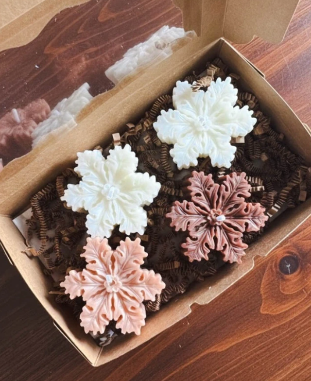 Bougies flocons de neige