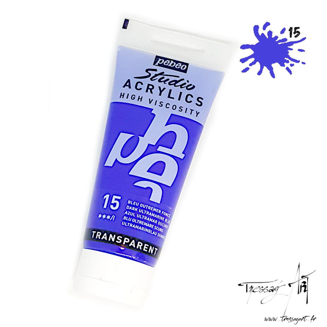 PEBEO - ACRYLIQUE 100ML - BLEU OUTREMER FONCE - PB016015
