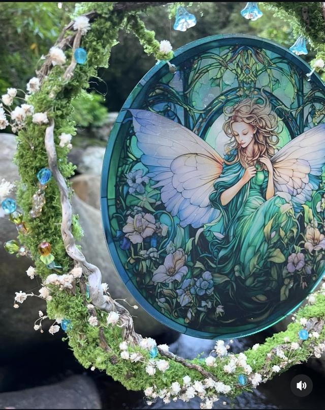 Fée d'Emeraude // vendue - 1 vitrail de disponible pour commande