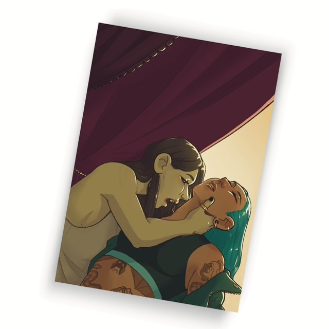 Vampiric kiss (A4, A5 print)