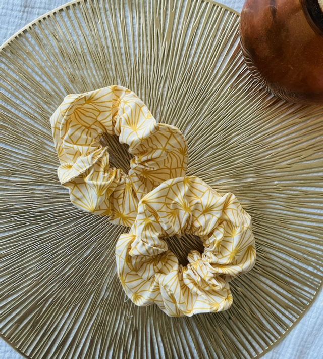 Chouchou en coton modèle «  Hexa Sun » 