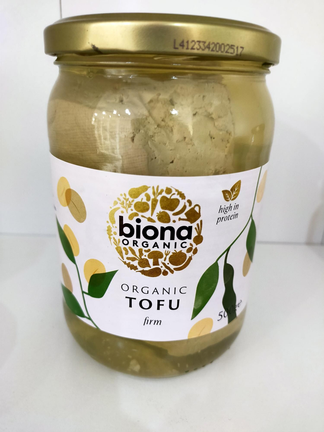 Biona Plain Tofu Jar Organic 500g(250g drained weight) 98196 