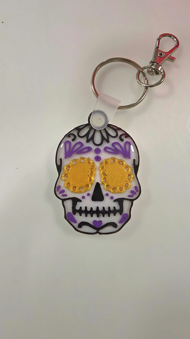 Porte-clé Calavera (Disponible avec ou sans NFC)